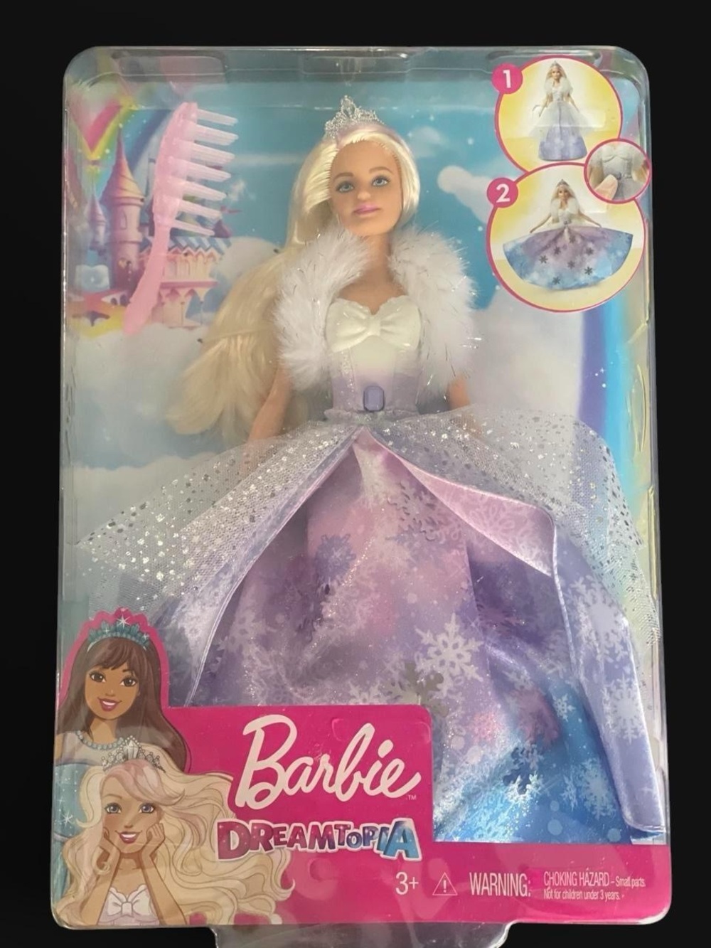 Barbie Girls' Multi-Color Snow Princess Dress/Skirt Doll 2019